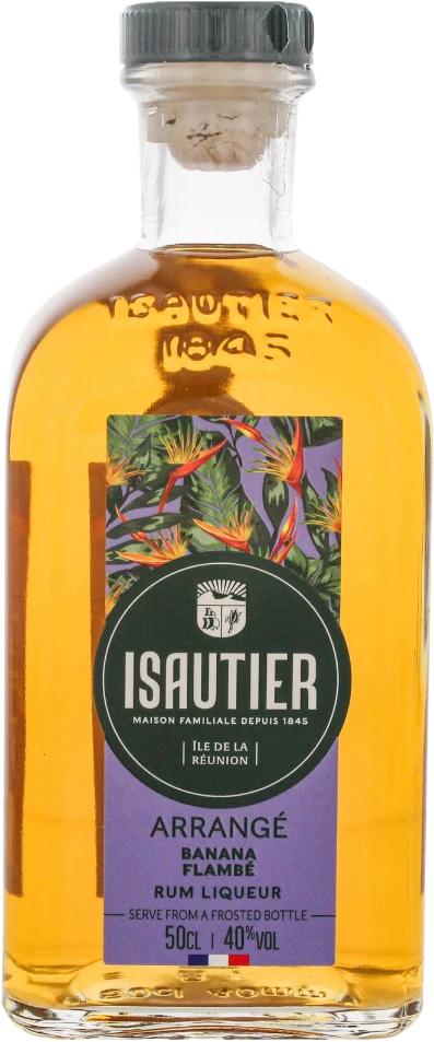 Isautier Arrange Banana Flambe Likör 40% 0,5l 3 Isautier Arrange Banana Flambe Likör 40% 0,5l
