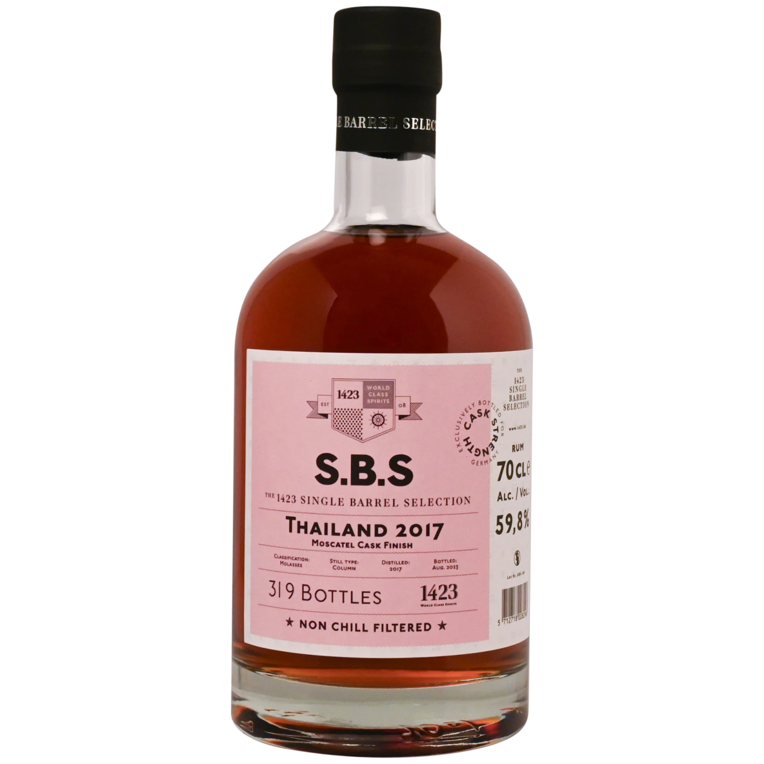 SBS Rum Thailand 2017 Moscatel Finish 59,8% 0,7l 3 SBS Rum Thailand 2017 Moscatel Finish 59,8% 0,7l