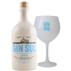 Gin Sul Hamburger Gin 43% 0,5l + Gin Sul Glas
