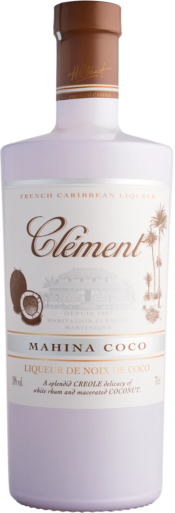 Clement Caribbean Coconut Licor 18% 0,7l 3 Clement Caribbean Coconut Licor 18% 0,7l
