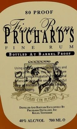 Prichards Fine Rum 40% 0,7l -KISS Verkäufe unbekannt 8b50